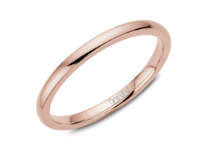 Rose Gold Traditional Wedding Band