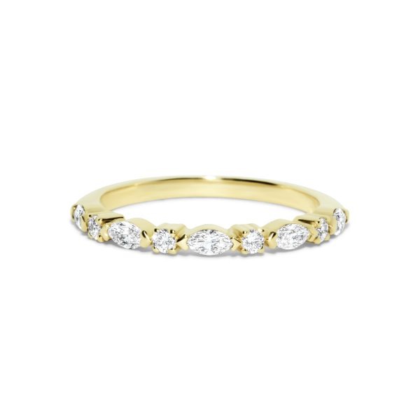 Marquise & Round Diamond Band