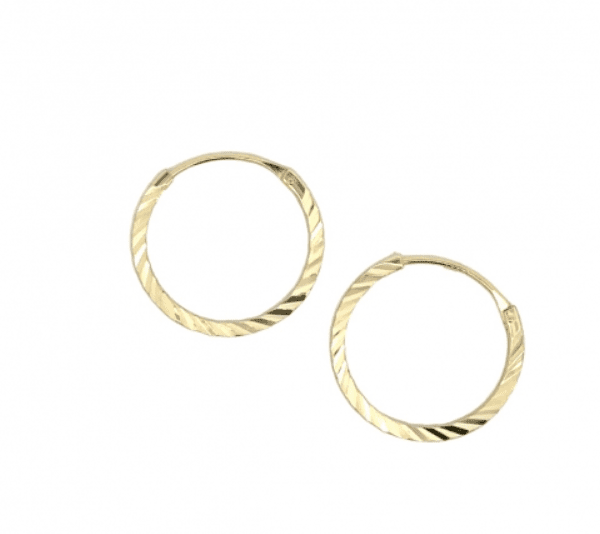 silver gold plated hoops