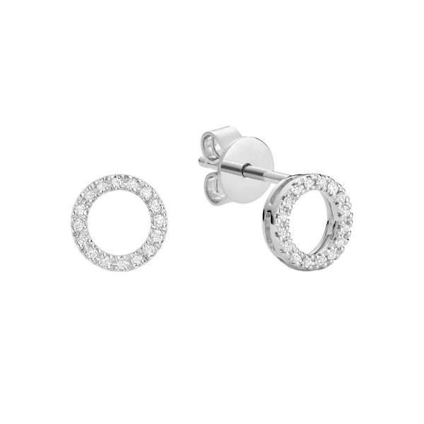 circle of life diamond studs