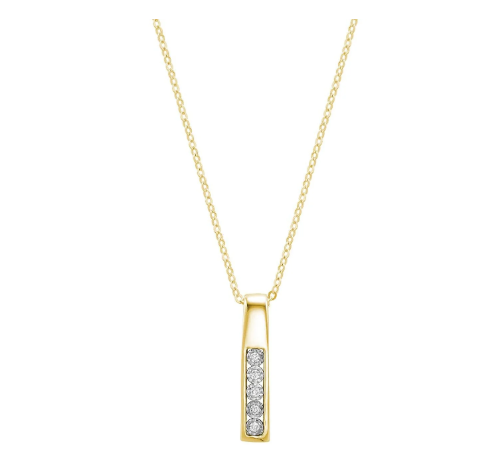 Yellow Gold And Diamond Pendant