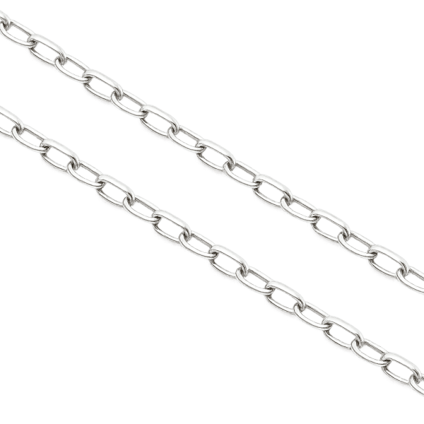 Sterling Silver Oval Rolo Chain
