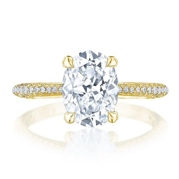 Tacori Oval Pavé Engagement Ring